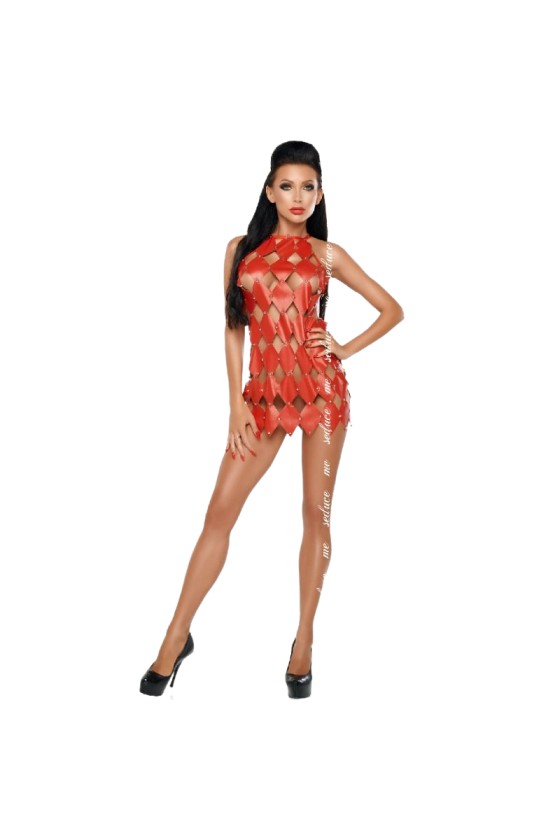 ME-SEDUCE - VESTIDO GWEN ESPALDA DESNUDA ROJO S/M