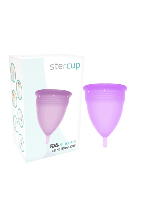 STERCUP - COPA MENSTRUAL DE SILICONA FDA TALLA S LILA