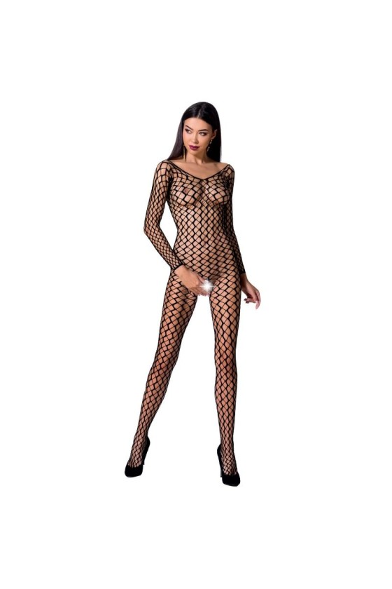 PASSION WOMAN BS068 BODYSTOCKING - BLACK ONE SIZE