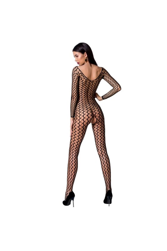 PASSION - WOMAN BS068 BODYSTOCKING BLACK ONE SIZE