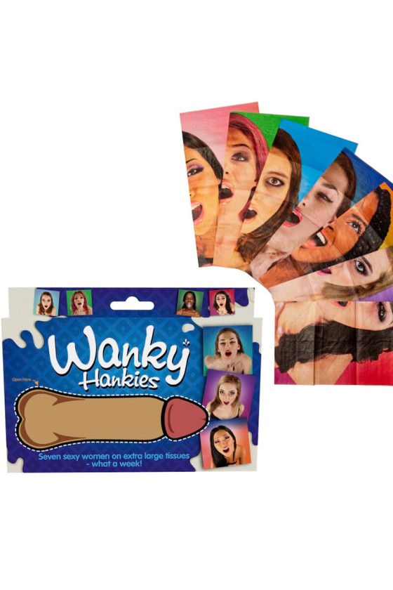 SPENCER FLEETWOOD - WANKY HANKIES 7 LENÇOS EXTRA GRANDES PARA MULHERES