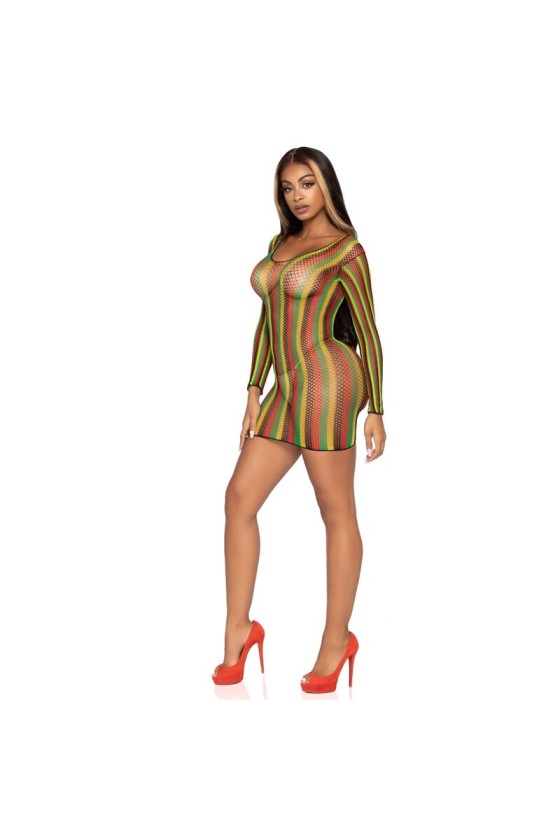 LEG AVENUE - VESTIDO MINI RASTA TALLA ÚNICA