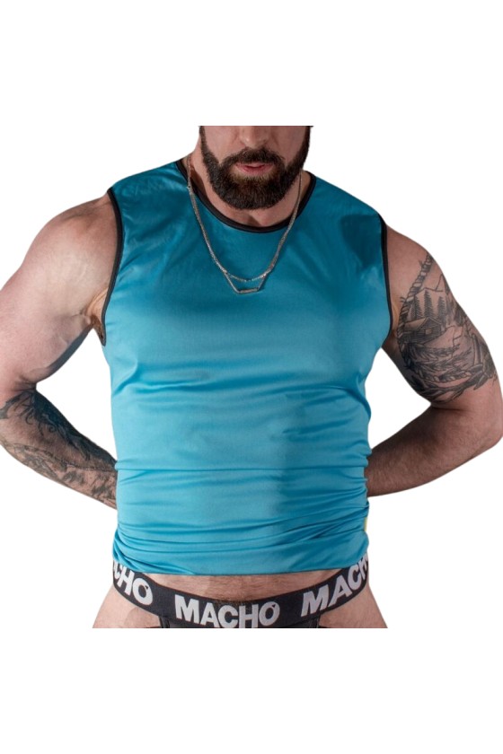 MACHO - BLUE T-SHIRT L/XL