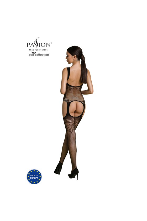 PASSION - COLLEZIONE ECO BODYSTOCKING ECO BS008 NERO