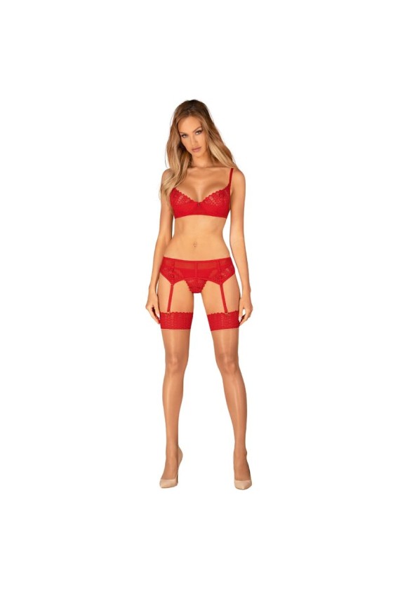 OBSESSIVE - INGRIDIA STOCKINGS RED XS/S