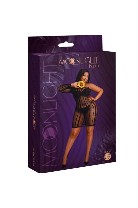 MOONLIGHT - ROBE MODÈLE 5 NOIRE GRANDE TAILLE