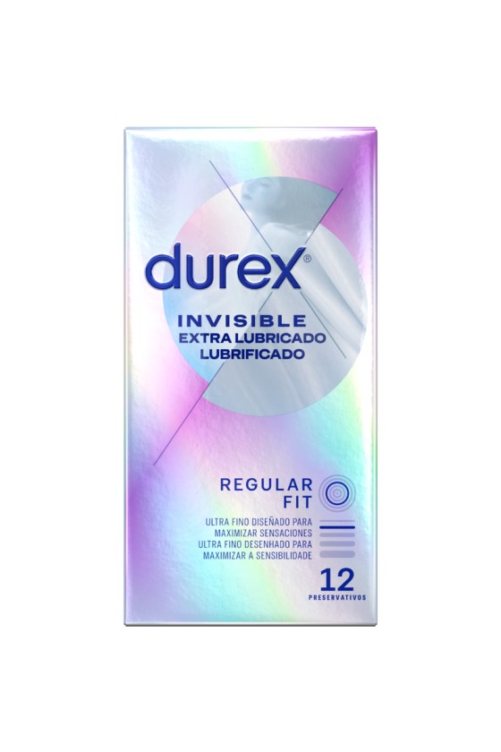 DUREX - INVISIBLE EXTRA LUBRIFIÉ 12 UNITÉS