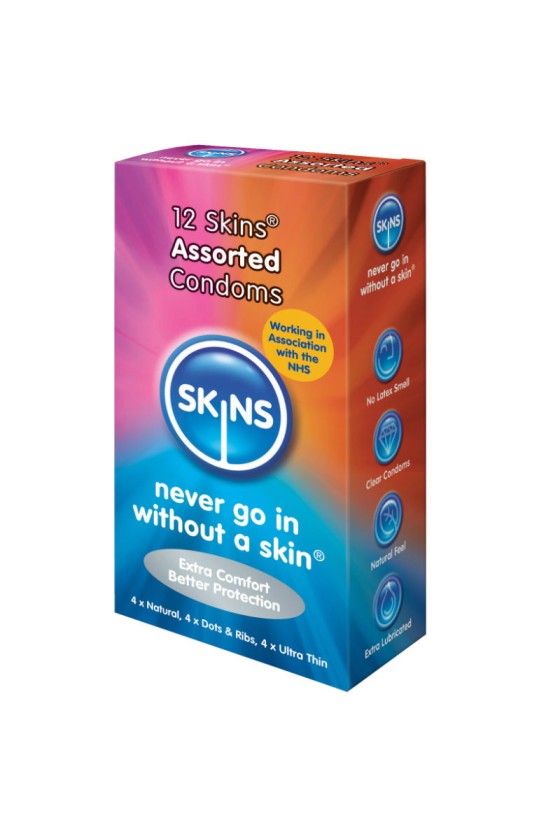 SKINS - CONDOMS ASSORTED 12...