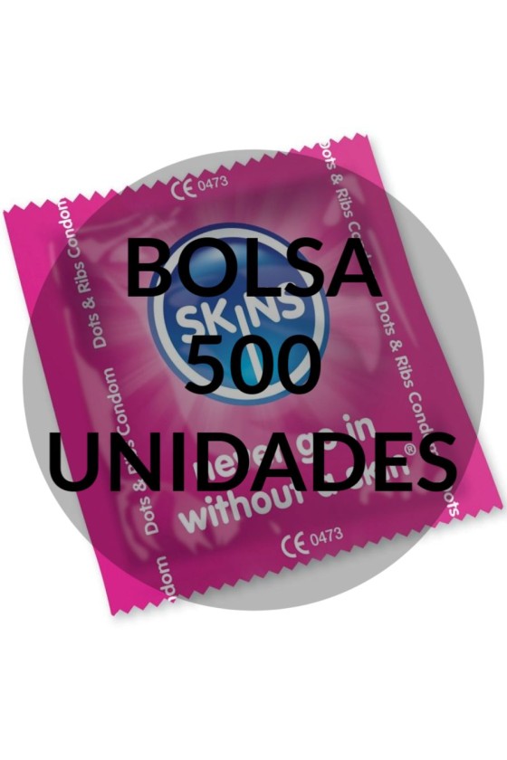 SKINS - CONDONES TIRAS DE PUNTOS BOLSA 500 UNIDADES