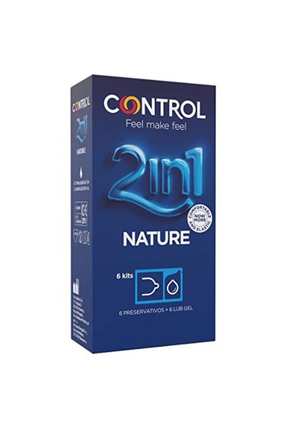 CONTROL - DUO NATURA 2-1 CONSERVATEUR + GEL 6 UNITÉS