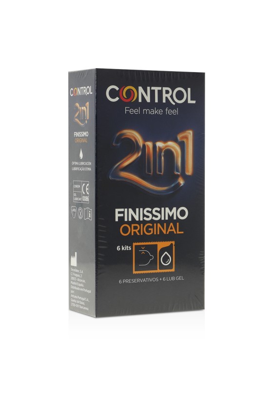 CONTROL - FINISIMO DUO + LUBRIFICANTE 6 UNITÀ