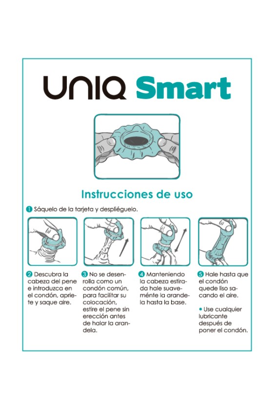 UNIQ - PRÉSERVATIFS DE PRÉ-ÉRECTION SMART SANS LATEX 3 UNITÉS