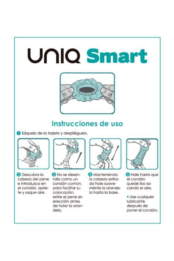 UNIQ - PRESERVATIVOS SMART PREERECCIÓN SIN LÁTEX 3 UNIDADES