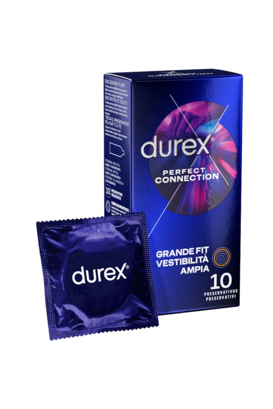 DUREX - CONEXÃO PERFEITA LUBRIFICAÇÃO EXTRA DE SILICONE 10 UNIDADES