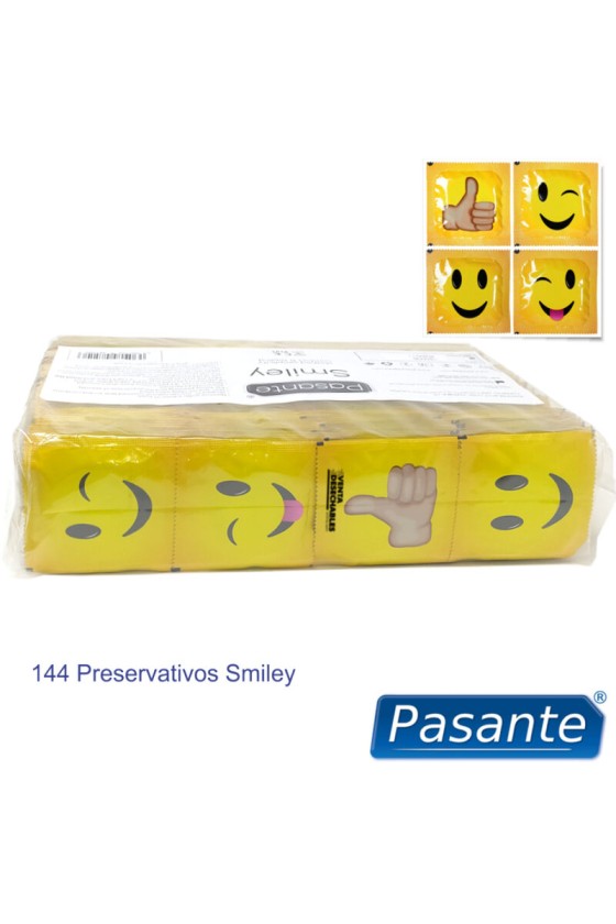 PASANTE - KONDOME SMILEY BEUTEL 144 EINHEITEN