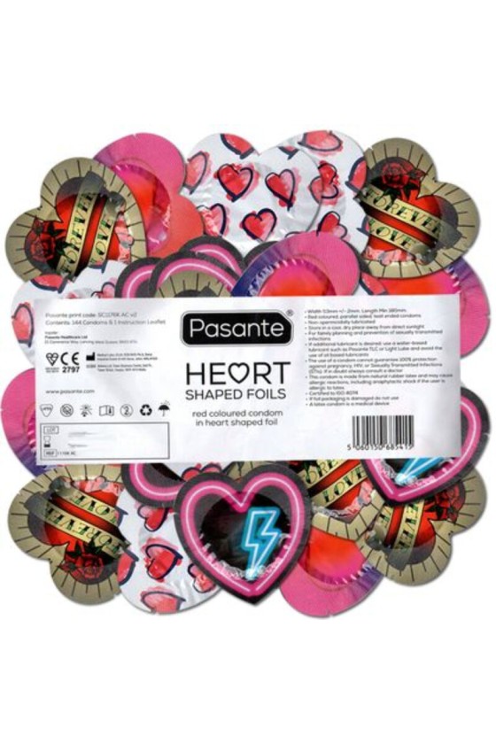 PASANTE - CONDOMS RED HEART...