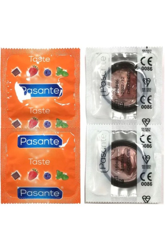 PASANTE - CONDONES TENTACIÓN SABOR CHOCOLATE BOLSA 144 UNIDADES