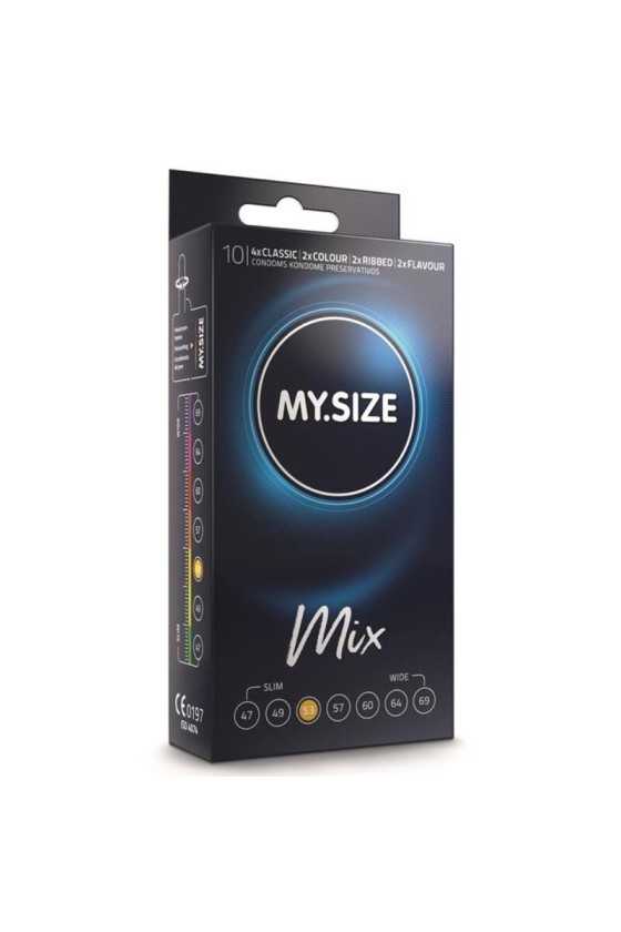 MY SIZE - MIX CONDOMS 53 MM 10 UNITS