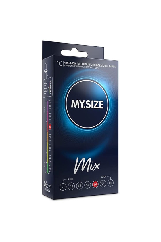 MY SIZE - MIX CONDOMS 60 MM 10 UNITS