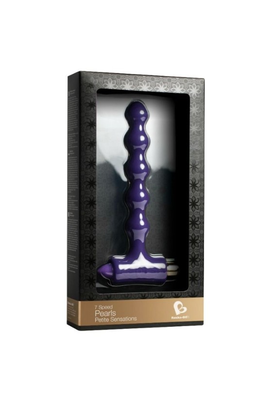 ROCKS-OFF - ANAL PLUG WITH VIBRATION AND RIVERLES PETITE SENSATIONS PEARLS