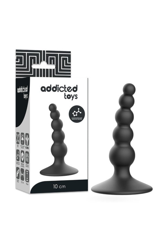 VICIADOS BRINQUEDOS - PLUG SEXUAL ANAL 10 CM PRETO