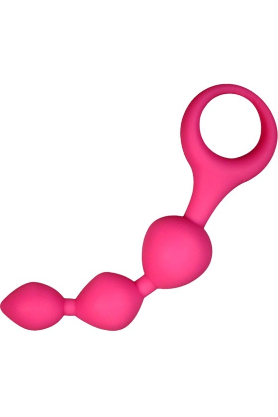 ALIVE - BALLES ANAL EN SILICONE ROSE TRIBALL 15 CM