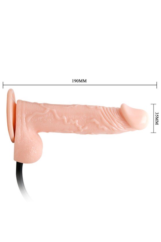 DANCE - REALISTISCHER AUFBLASBARER DILDO MIT SAUGNÄPFEN 15 CM