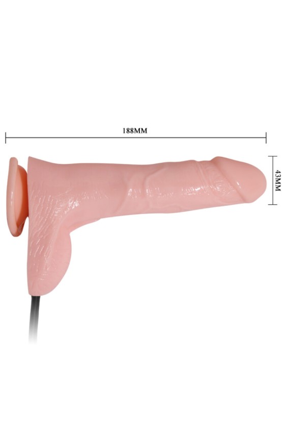 BAILE - DILDO HINCHABLE REALISTA CON VENTOSA 15 CM