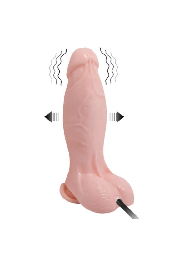 BAILE - DILDO REALISTA VIBRADOR E HINCHABLE 18,8 CM