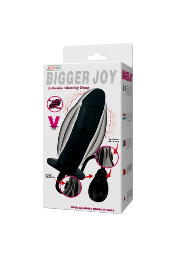 BAILE - BIGGER JOY AUFBLASBARER DILDO MIT VIBRATION 16 CM