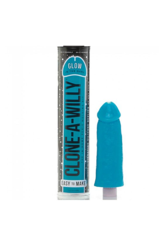 CLONE A WILLY - LUMINESCENT BLUE PENIS CLONER WITH VIBRATOR