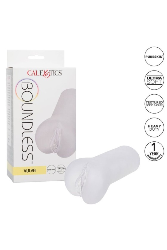 CALIFORNIA EXOTICS – BOUNDLESS VULVA STROKER TRANSPARENT