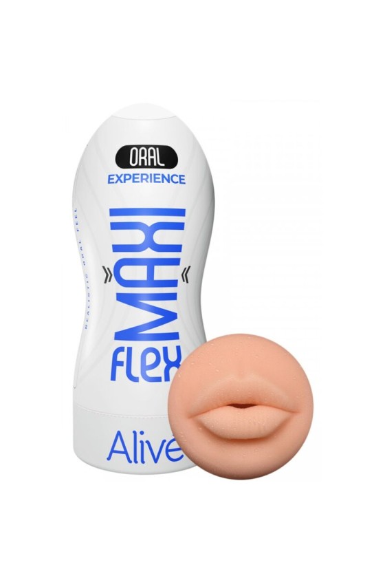 ALIVE - MAXI FLEX MASTURBADOR MASCULINO ORAL TALLA L