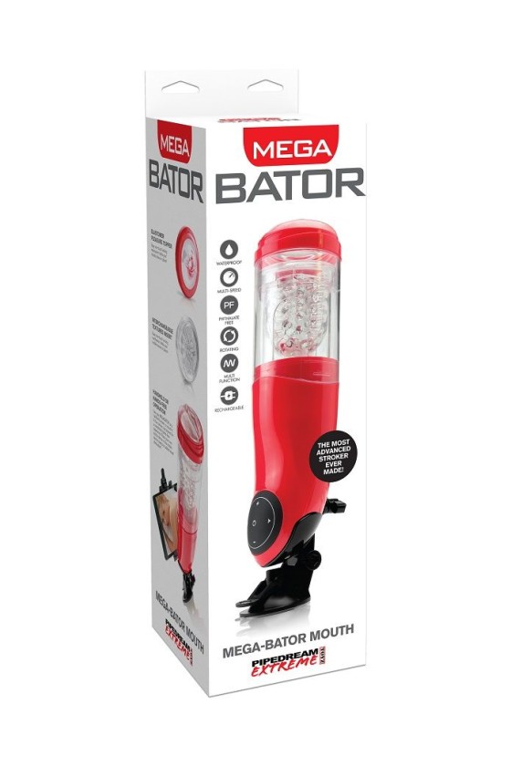 EXTREME TOYZ - PDX MEGA BATOR USB MALE MASTURBATOR MOUTH RED