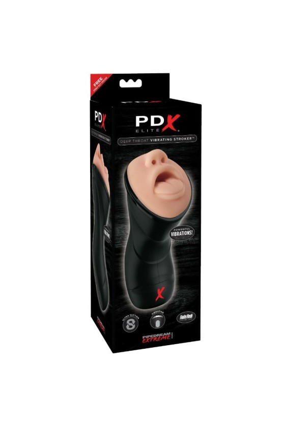 PDX ELITE - STROKER VIBRADOR DE GARGANTA PROFUNDA