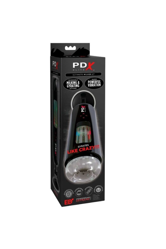 PDX ELITE - STROKER ULTIMATE MILKER 2 ROTATIF ET VIBRATEUR