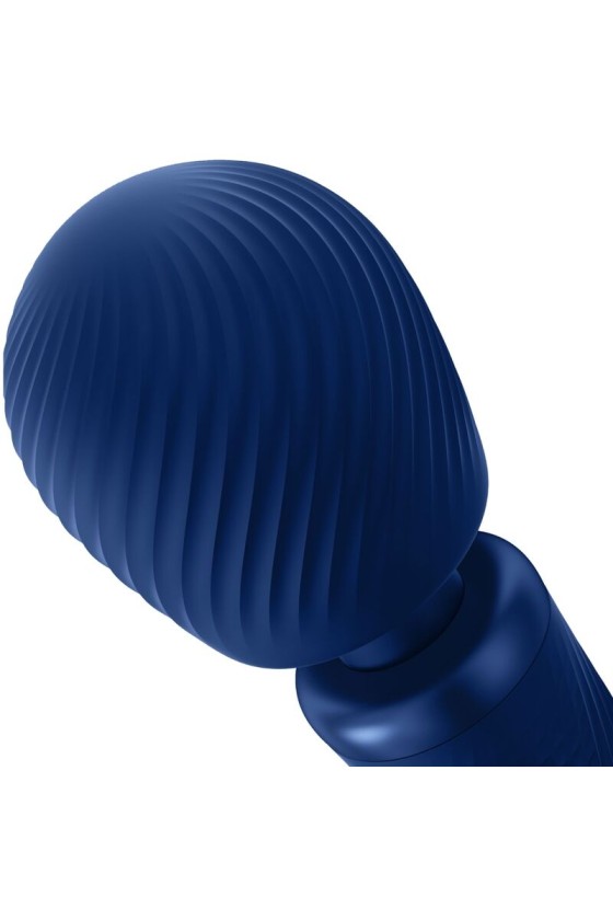 FUN FACTORY - BACCHETTA RUMBLE PESATA VIBRANTE RICARICABILE IN SILICONE VIM BLU NOTTE