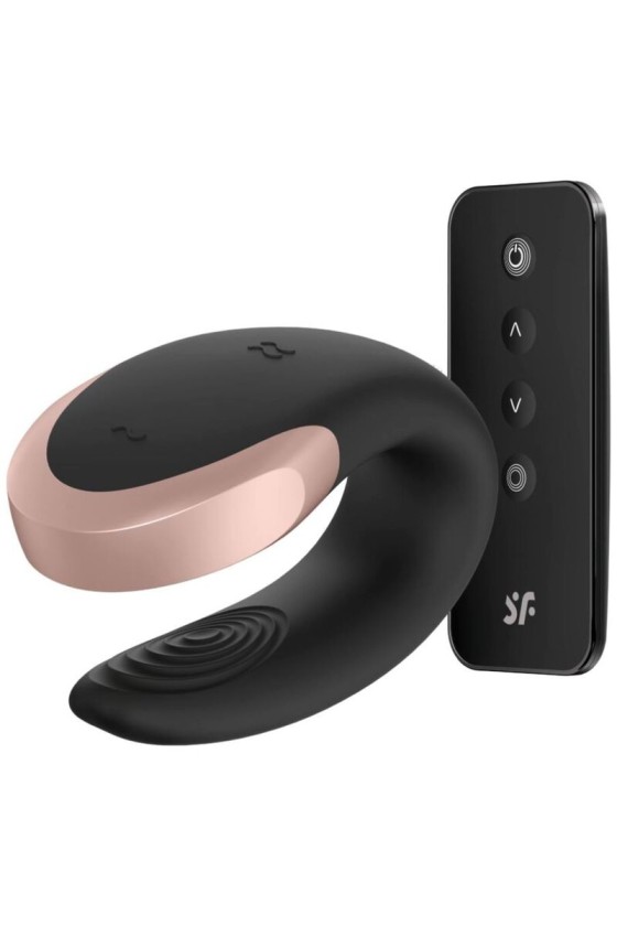 SATISFYER - VIBRATEUR DOUBLE LOVE LUXURY PARTNER NOIR