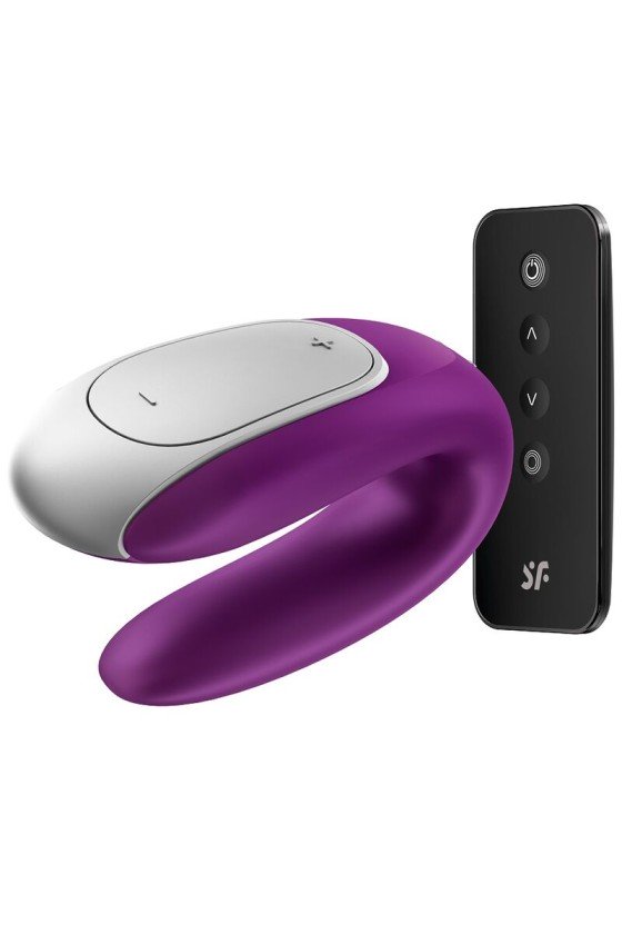 SATISFYER - VIBRATORE DOPPIO PARTNER DIVERTENTE VIOLA