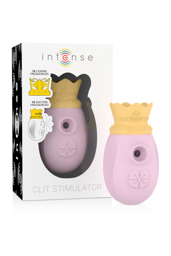 INTENSE - STIMOLATORE DEL CLIT 10 FREQUENZE DI LECCATA E ASPIRAZIONE - ROSA