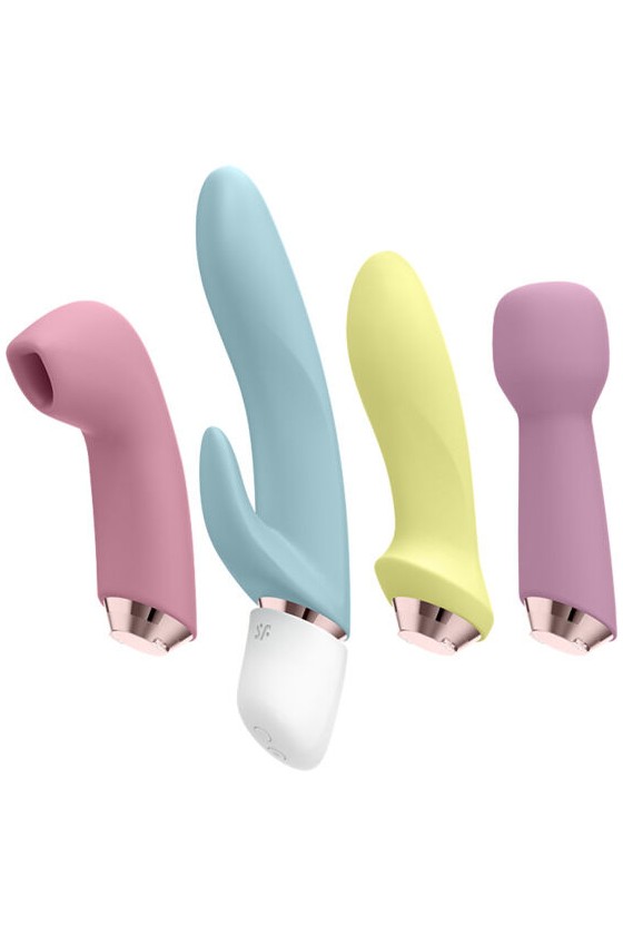 SATISFYER - MARAVILHOSO CONJUNTO DE PULSO DE AR ​​DE QUATRO VIBRADORES