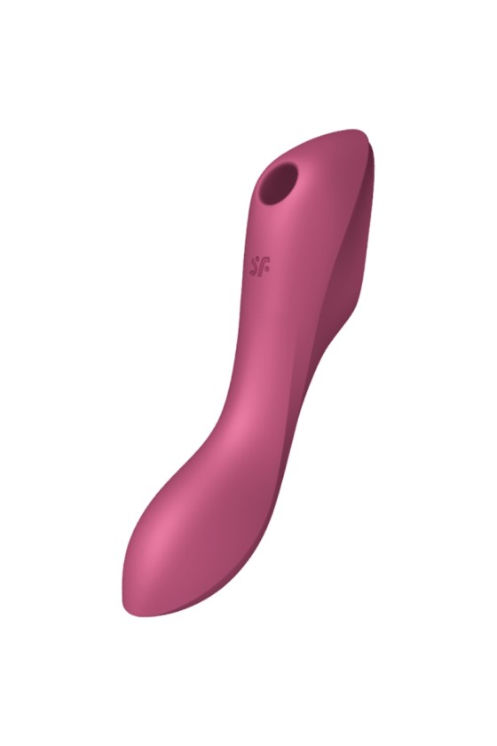 SATISFYER - CURVY TRINITY 3 AIR PULSE VIBRATOR RED