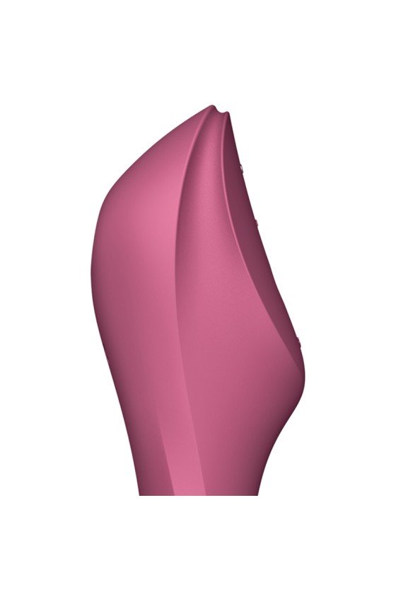 SATISFYER - CURVY TRINITY 3 AIR PULSE VIBRATOR RED