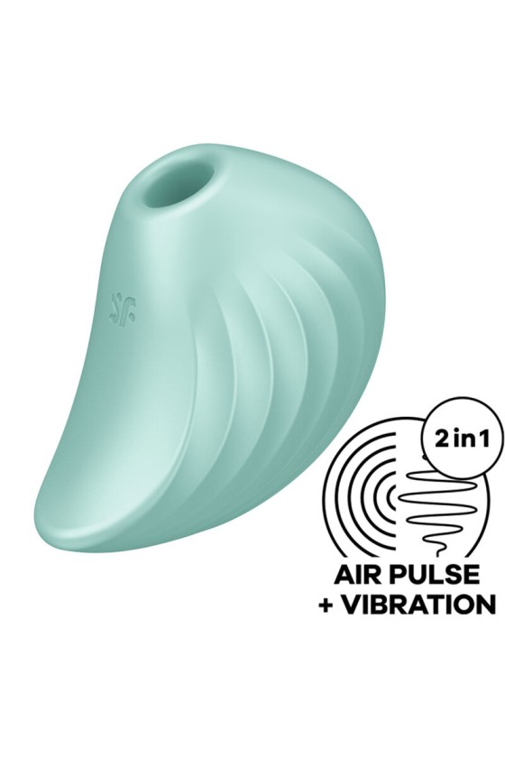 SATISFYER PEARL DIVER AIR PULSE STIMULATOR  VIBRATOR - GREEN