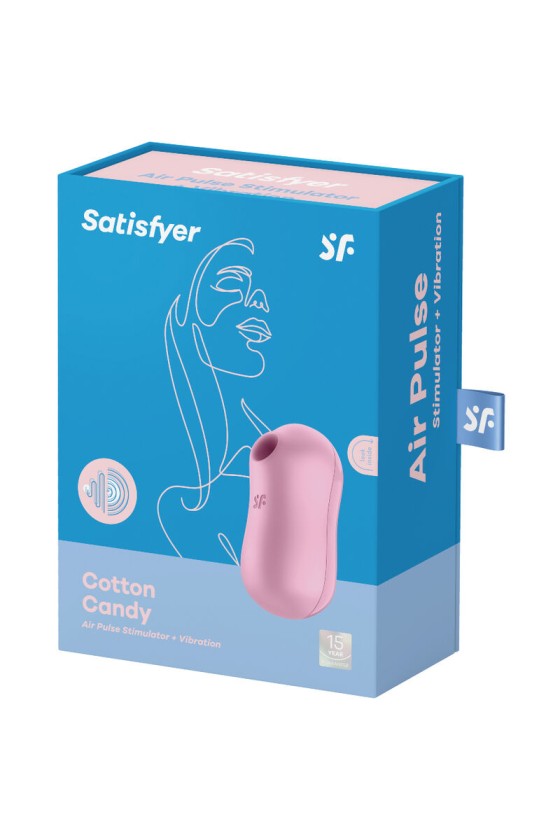 STIMOLATORE E VIBRATORE SATISFYER PER CARAMELLE DI COTONE - ROSA