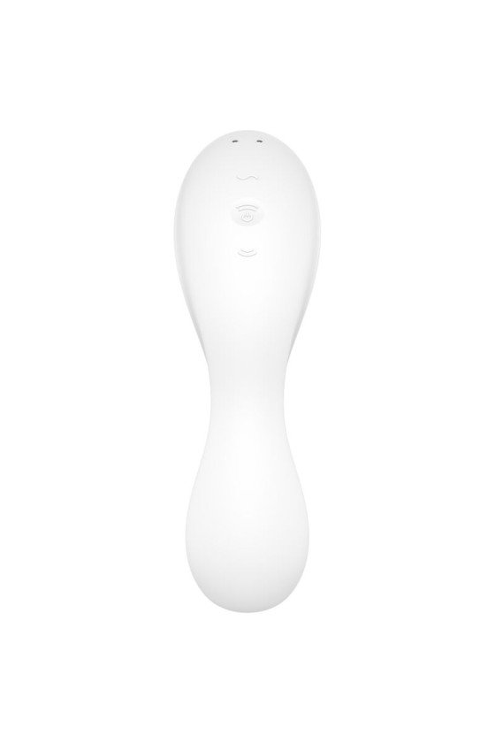 APP VIBRATORE STIMOLATORE SATISFYER CURVY TRINITY 5 AIR PULSE - BIANCO