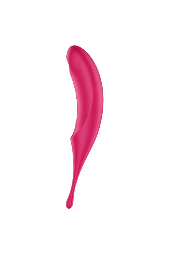 SATISFYER - TWIRLING PRO AIR PULSE STIMULATOR  VIBRATOR RED