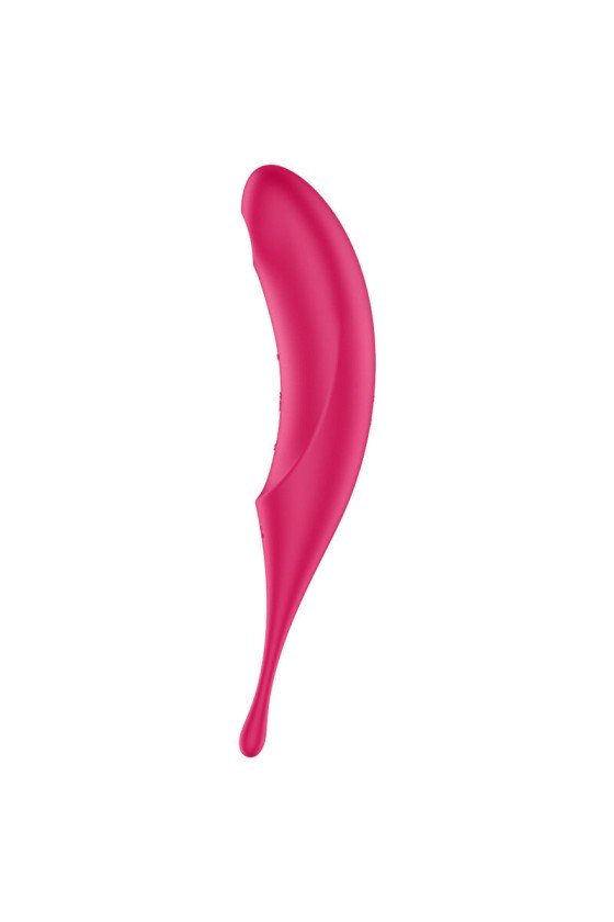 SATISFYER - VIBRADOR ESTIMULADOR DE PULSO DE AIRE TWIRLING PRO ROJO