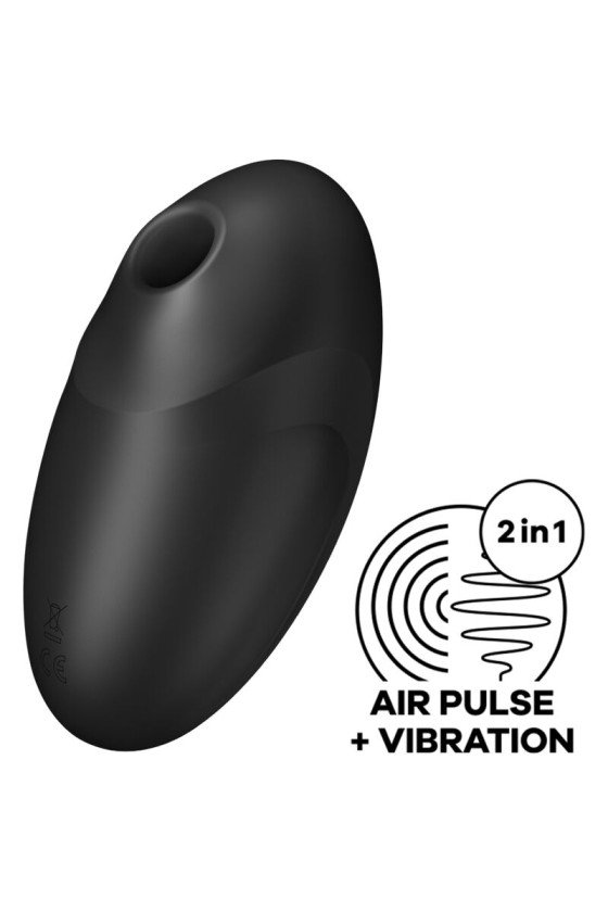 SATISFYER VULVA LOVER 3 AIR PULSE STIMULATOR  VIBRATOR - BLACK