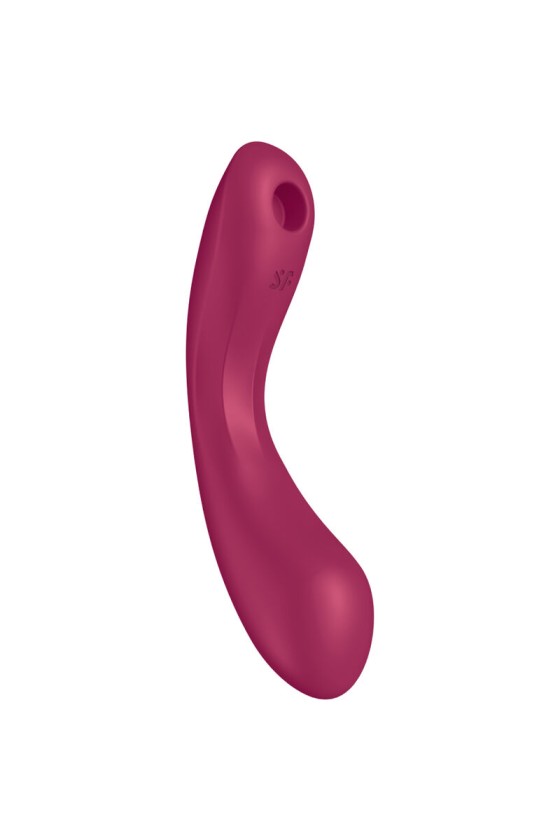 SATISFYER - CURVE TRINITY 1 AIR PULSE VIBRATION ROUGE